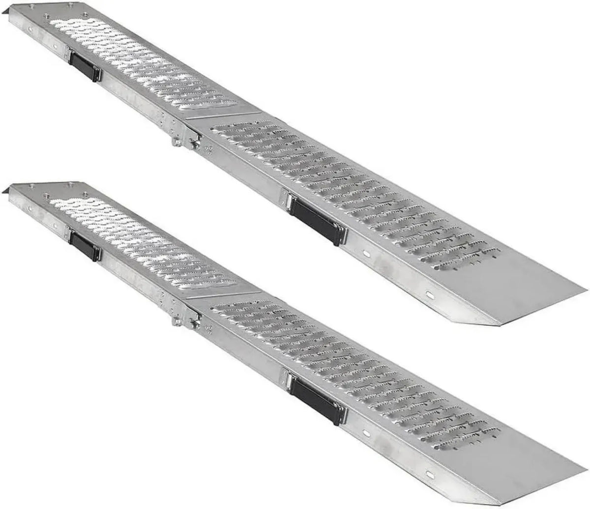 Set di 2 rampe di carico in acciaio, portata 250 kg ciascuna, capacità totale 500 kg