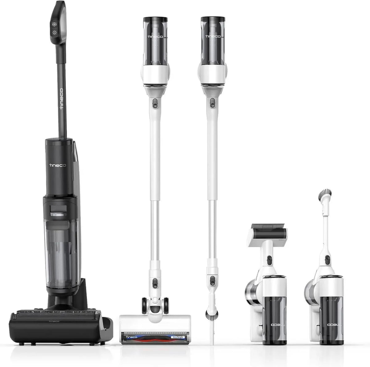 Tineco Floor One S7 Aspirapolvere Lavapavimenti Smart, Autopulente, Batteria Lunga Durata, Spazzola Anti-Groviglio, Pulizia Doppio Bordo