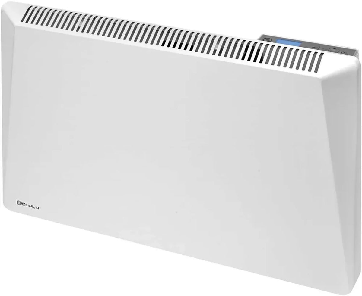 Termoconvettore Elettrico Portatile Radialight Sirio 1000W Basso Consumo, Programmazione Digitale, Protezione IP24