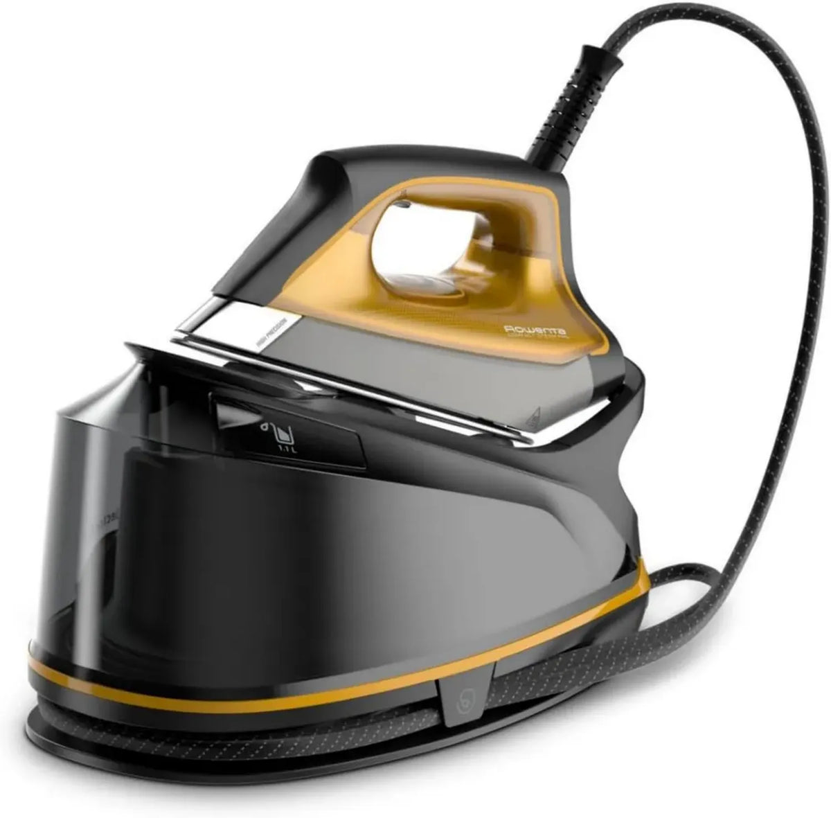 ROWENTA Ferro da Stiro Professionale con Caldaia, 6.4 bar, Vapore Potente 325 g/min, Piastra Resistente ai Graffi