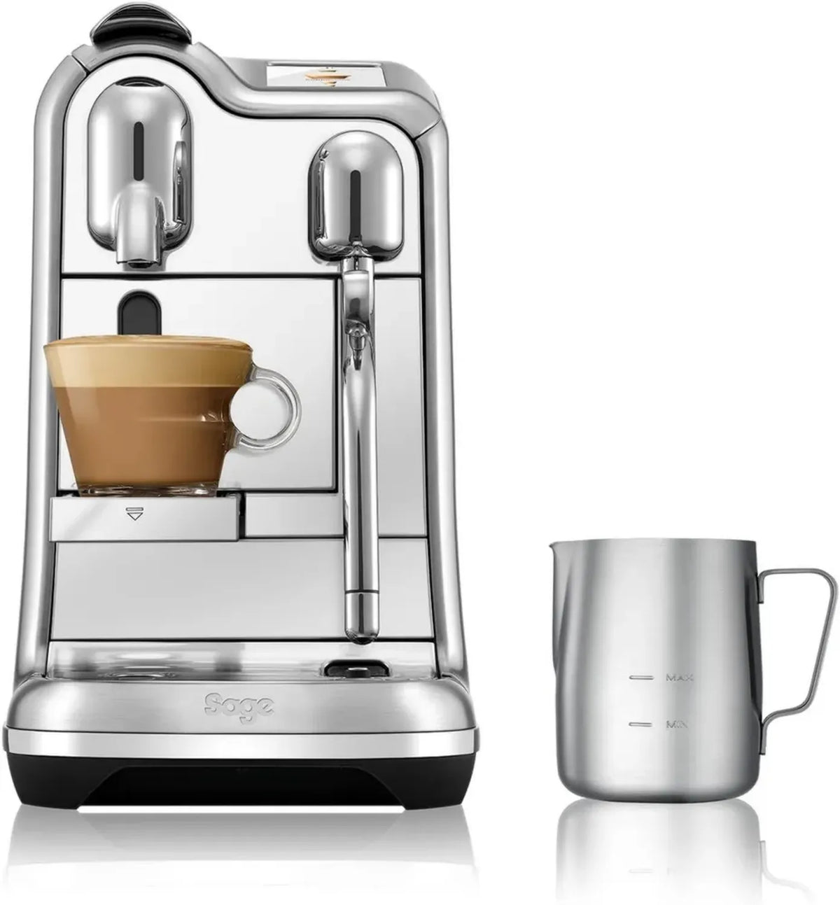 Macchina da Caffè Espresso a Capsule Nespresso Creatista Pro in Acciaio Inossidabile Sage