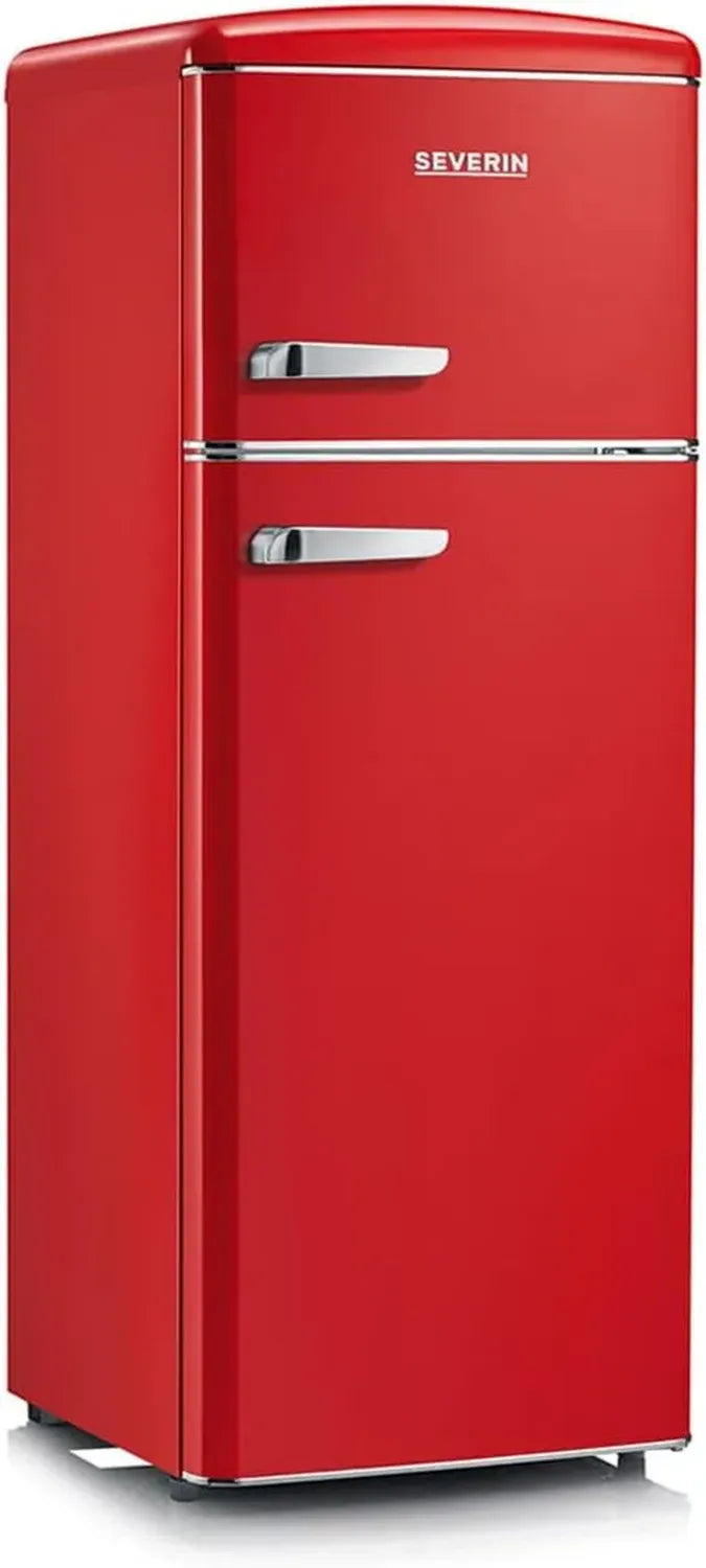Frigorifero Combinato Severin RKG 8930 Rosso, 208 L, Classe A++