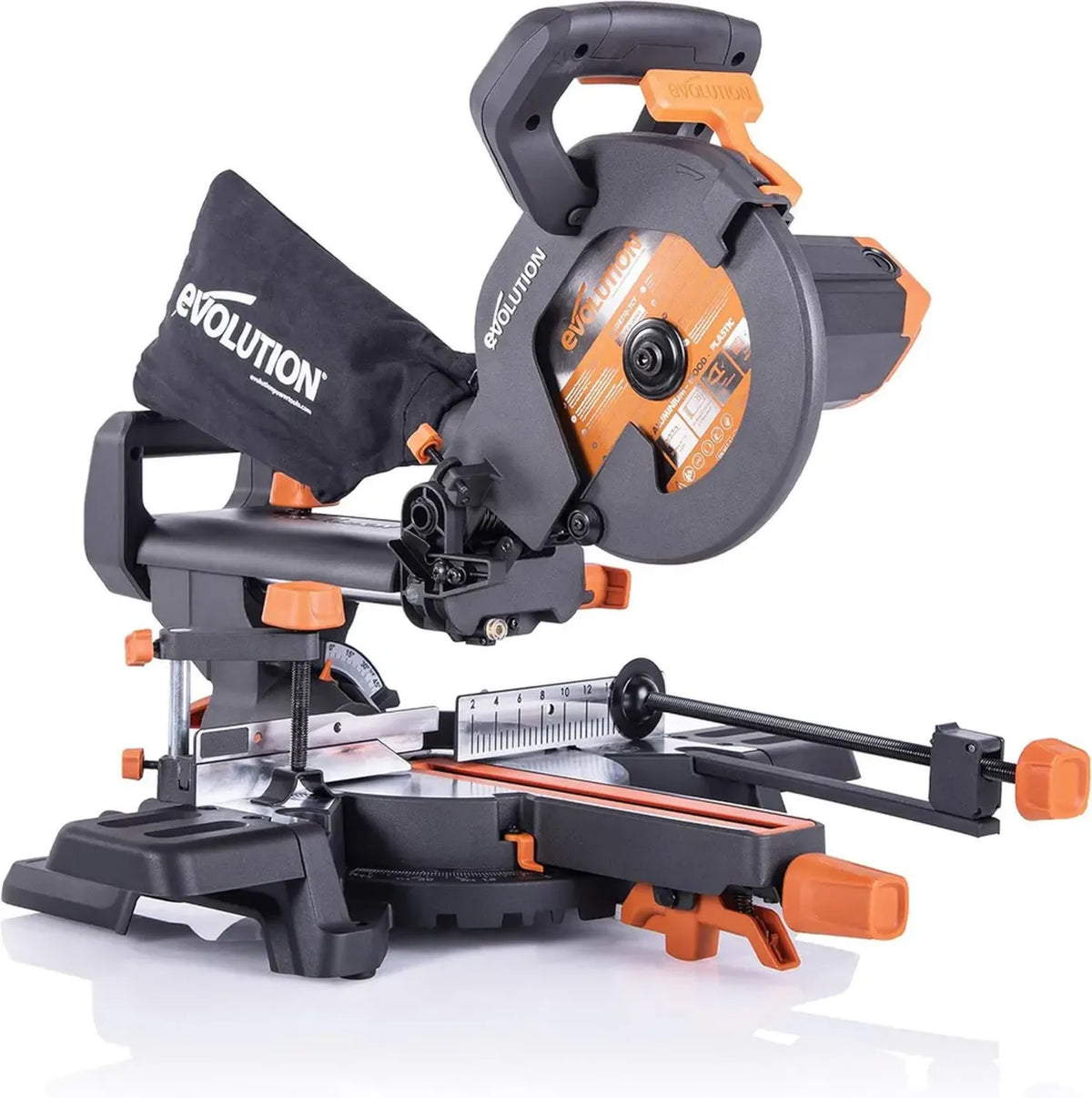 Evolution R210SMS+ Troncatrice Radiale 210 mm per Multi-Materiale, 230 V, Grigio