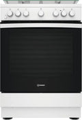 Indesit Cucina a Gas 60 cm Bianca con Forno Elettrico Classe A
