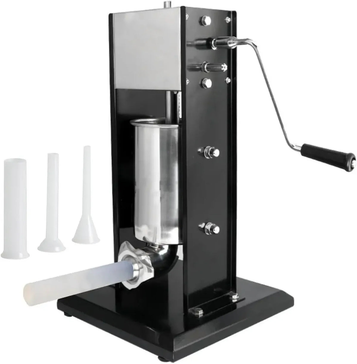 Insaccatrice Verticale in Acciaio Inox con 3 Imbuti e 2 Velocità - Macchina Professionale per Carne