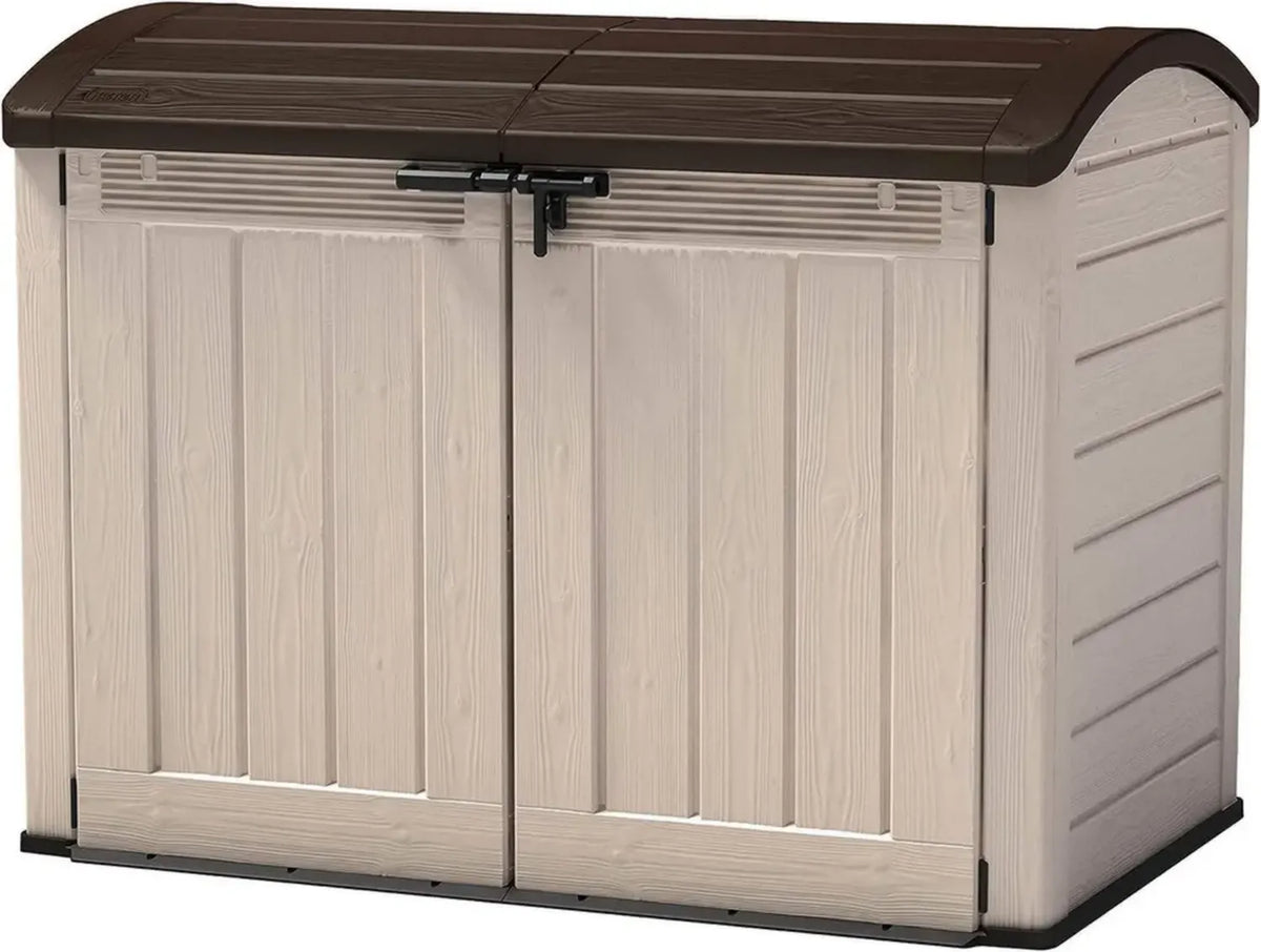 Ripostiglio in Resina Ultra Store It Out Beige/Marrone 177x113x134 cm