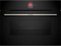 Forno Compatto Bosch Serie 8, 60x45 cm, Nero, Autopulente con Pirolisi, Air Fry e Programmi Automatici