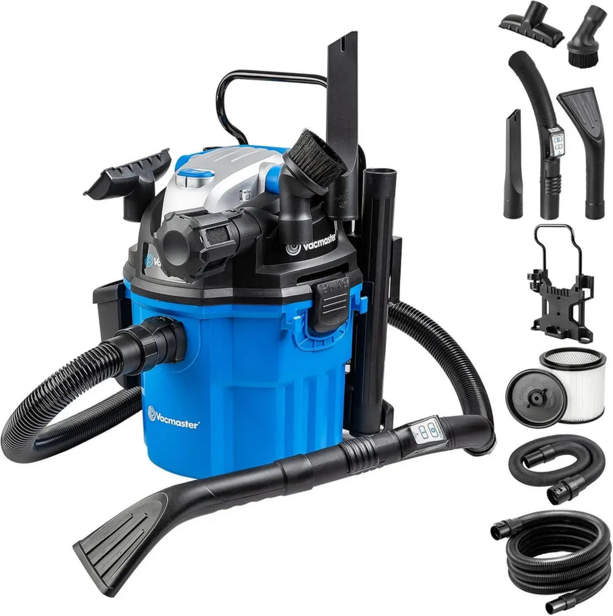 Aspirapolvere Professionale 1500W 18L Vacmaster per Liquidi e Solidi, Ideale per Casa e Giardino