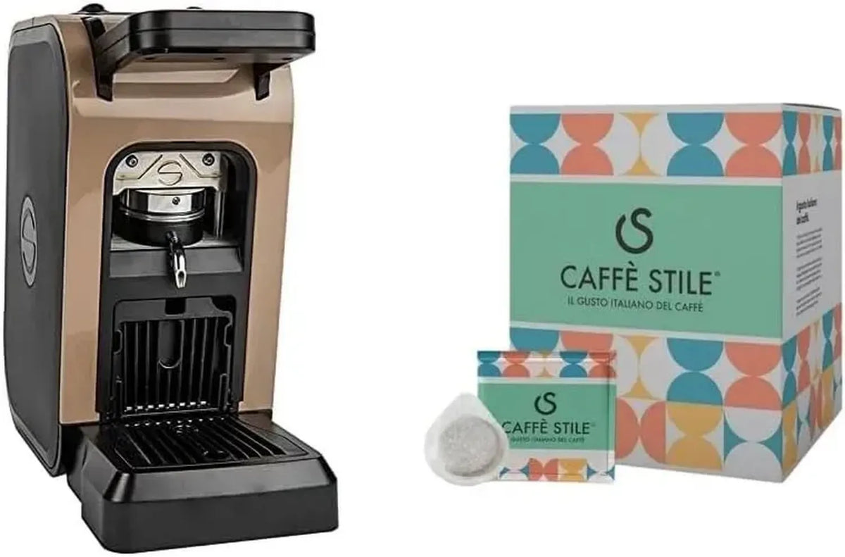 Macchina da Caffè Spinel Ciao Tortora con 50 Cialde in Omaggio, ESE 44mm