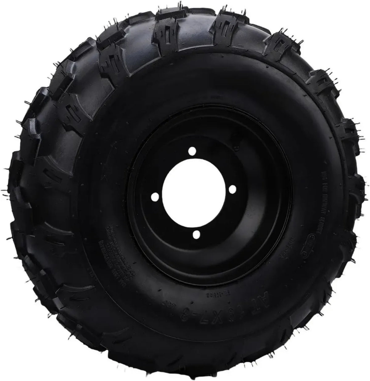 Set Pneumatici 19x7-8 per Go-Kart e ATV, Tubeless a 6 Strati con Montaggio a 4 Bulloni