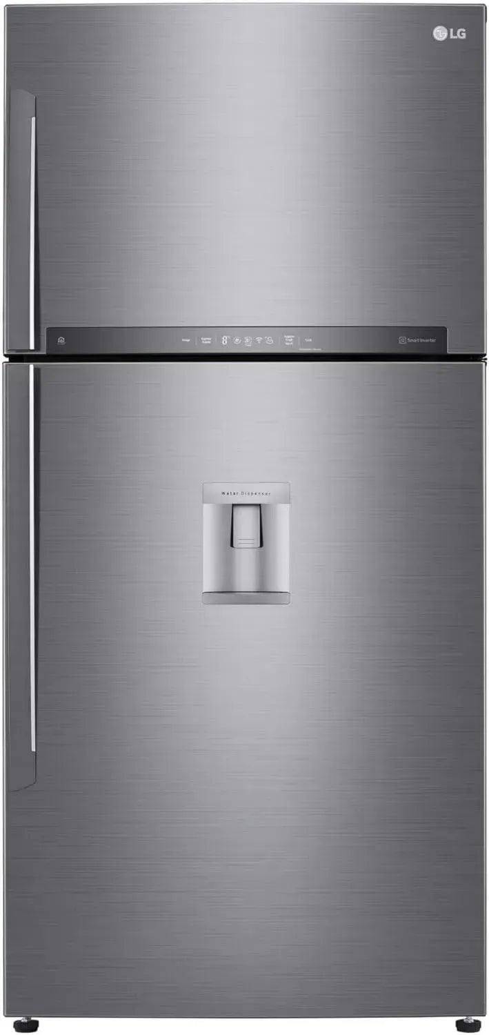 Frigorifero Doppia Porta LG 592l Classe E, Wi-Fi Thinq, Door Cooling, Dispenser Acqua, Inox