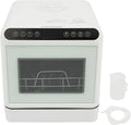 Lavastoviglie Compatta 1100 W, 6 L, 4 Programmi, Asciugatura a Caldo, Senza Installazione