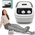 Dispositivo di Pressoterapia Professionale per Linfodrenaggio, Massaggio Gambe e Piedi, Anticellulite, 6 Camere d'Aria con Gambali Inclusi
