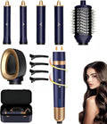 Styler Multifunzione 6 in 1 con Asciugacapelli e Spazzola Ionica, Ideale per Capelli Ricci, Lisci o Voluminosi (Blu)